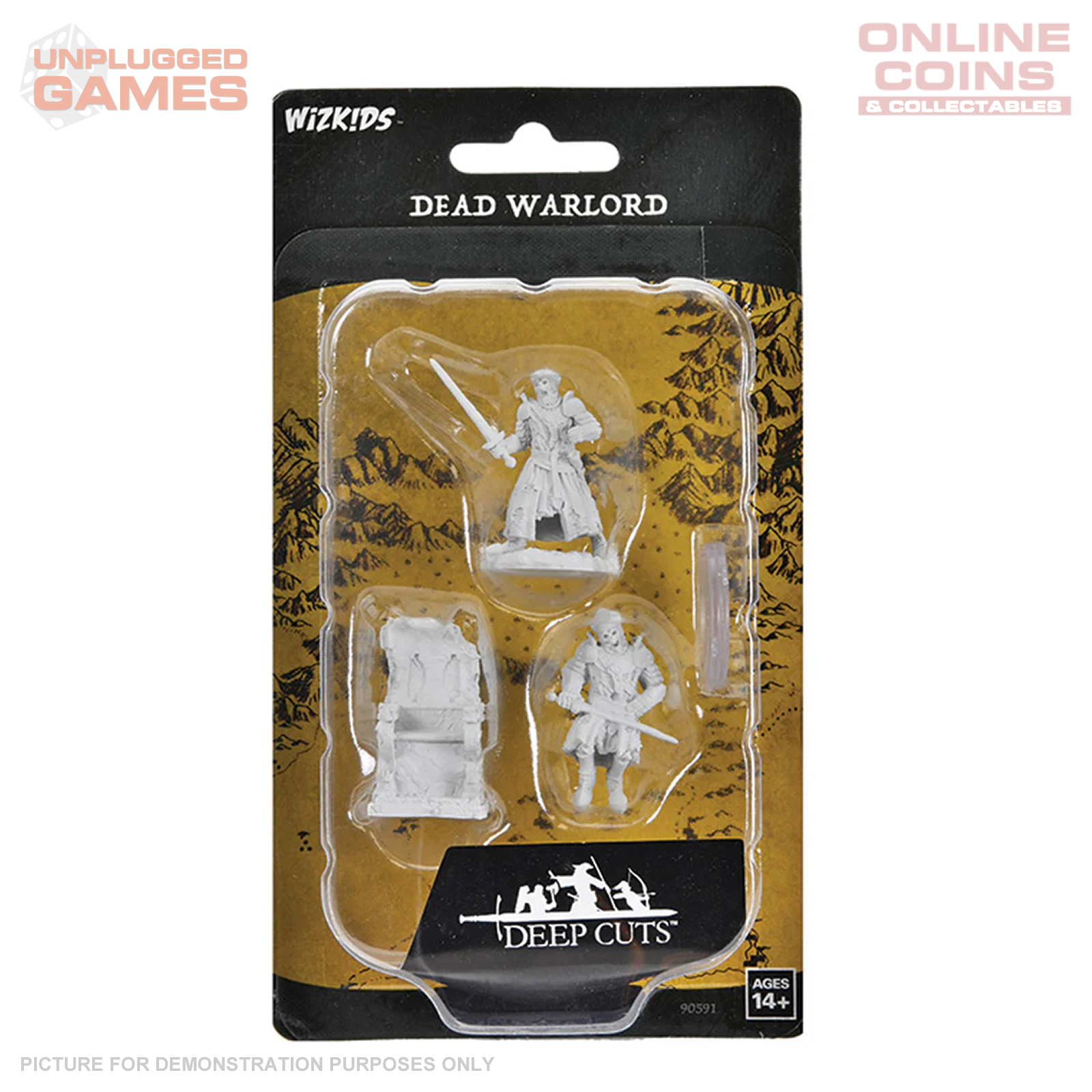 Wizkids Deep Cuts Unpainted Miniatures Dead Warlord